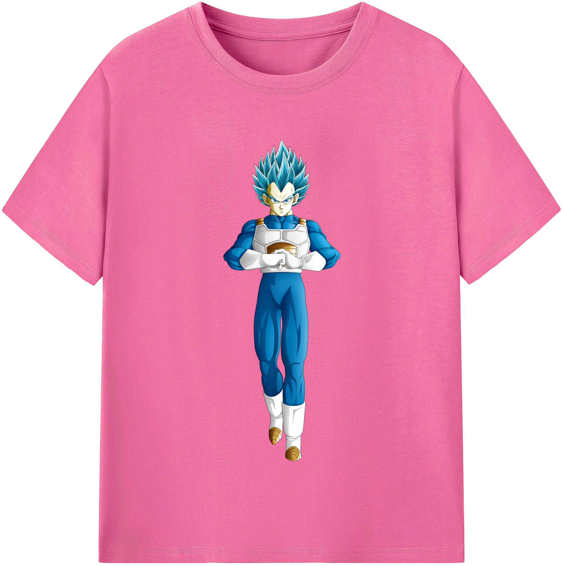 （画像用） ドラゴンボール ベジータ四世（Bejīta Yonsei）DRAGON BALL Vegeta IV レディースカジュアルプリントTシャツ（綿100％）